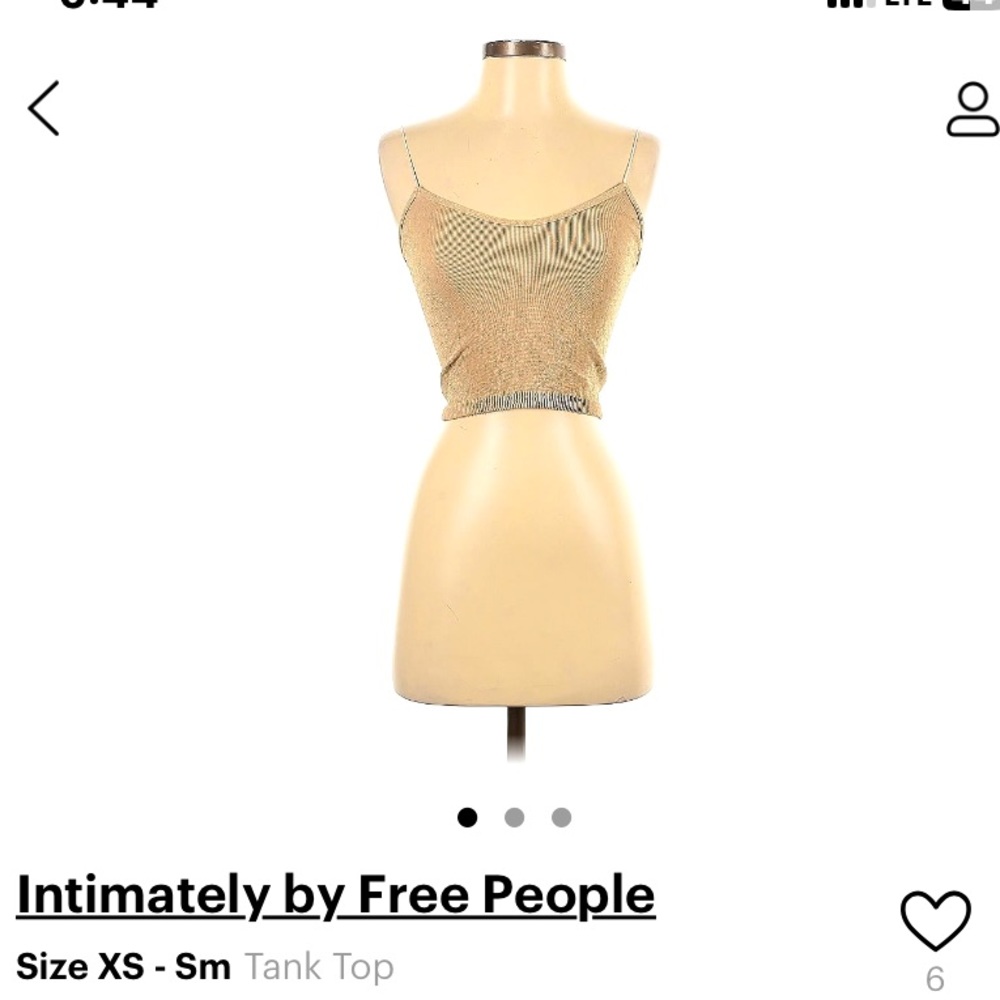Free people tank NWOT